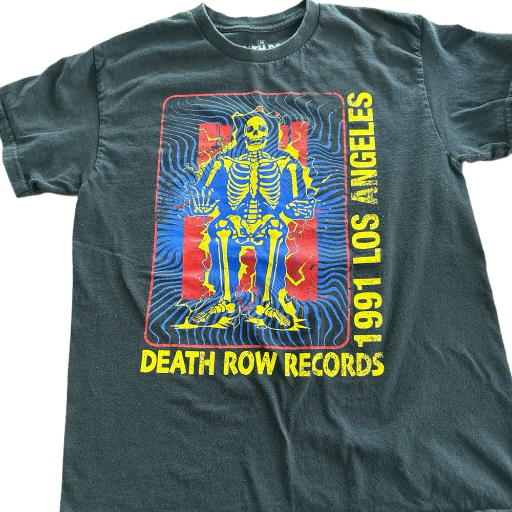 Death Row Records //Black and Yellow Short Sleeve Tee